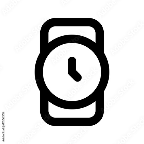 wristwatch line icon