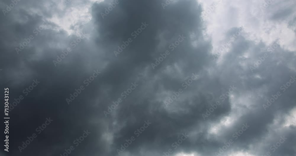 Timelapse of dark ominous storm clouds dissolving Timelapse of dark ominous storm clouds dissolving
