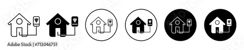 home control Line Art Logo set. home control Vector Illustration photo