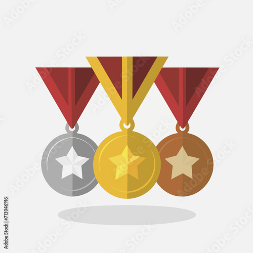 Medals with ribbon