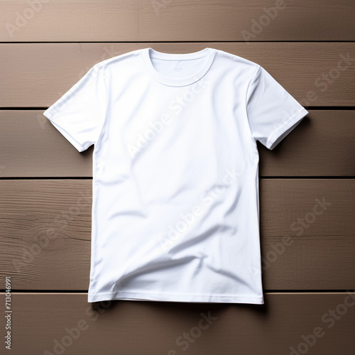 Empty White Shirt on Timber Indoors