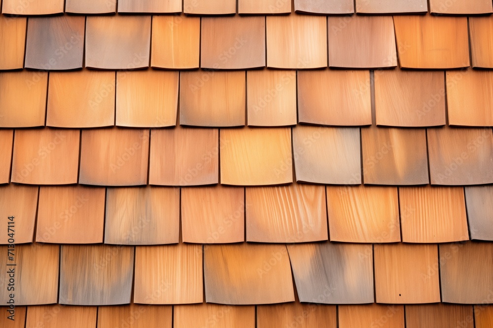 closeup of cedar shingle texture on gambrel roof