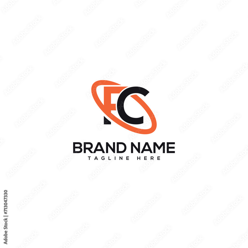 Abstract letter FC CF company Logo Design vector. Initials Business logo. Abstract letter FC CF company Logo Design vector. Initials Business logo.