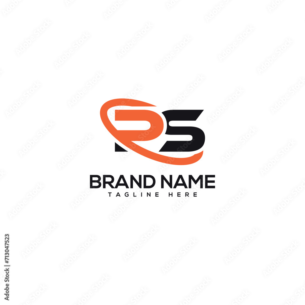 Abstract letter PS SP company Logo Design vector. Initials Business logo.