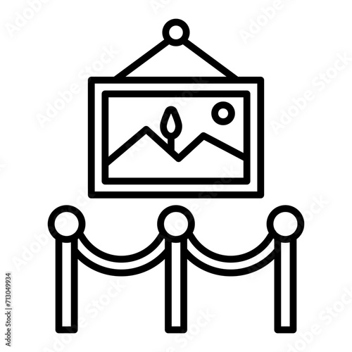   Art Gallery line icon