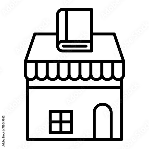   Bookstore line icon