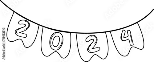 2024 banner doodle