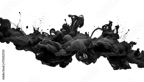 Explosion of Black Acrylic Ink