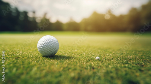 Focus on the Fairway: Golf Ball in Leisure Play, Generative AI