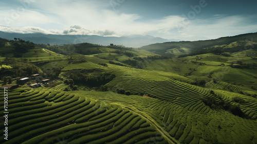 Drone Shot of Coffee Plantation  © tiagozr