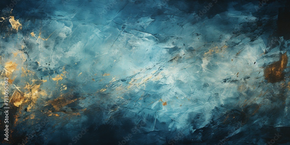 Abstract Grunge Navy background. Blue Dark on wall canvas