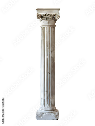 roman pillar isolated on transparent background