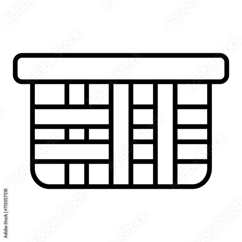  Food Basket line icon