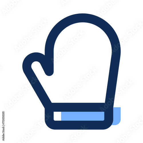 gloves filled line icon