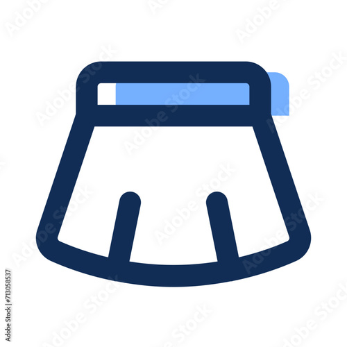 skirt filled line icon