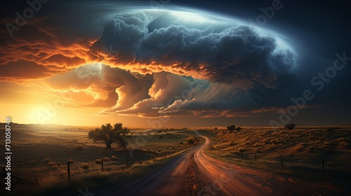 supercell thunderstorm tornado photo