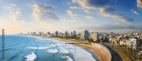 Tel Aviv City Beautiful Panorama view