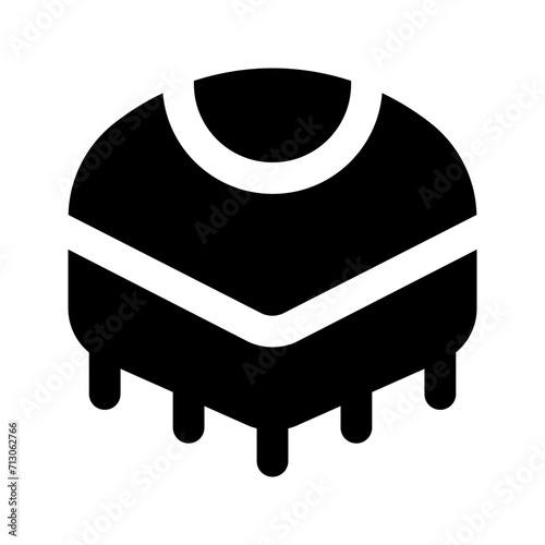poncho glyph icon