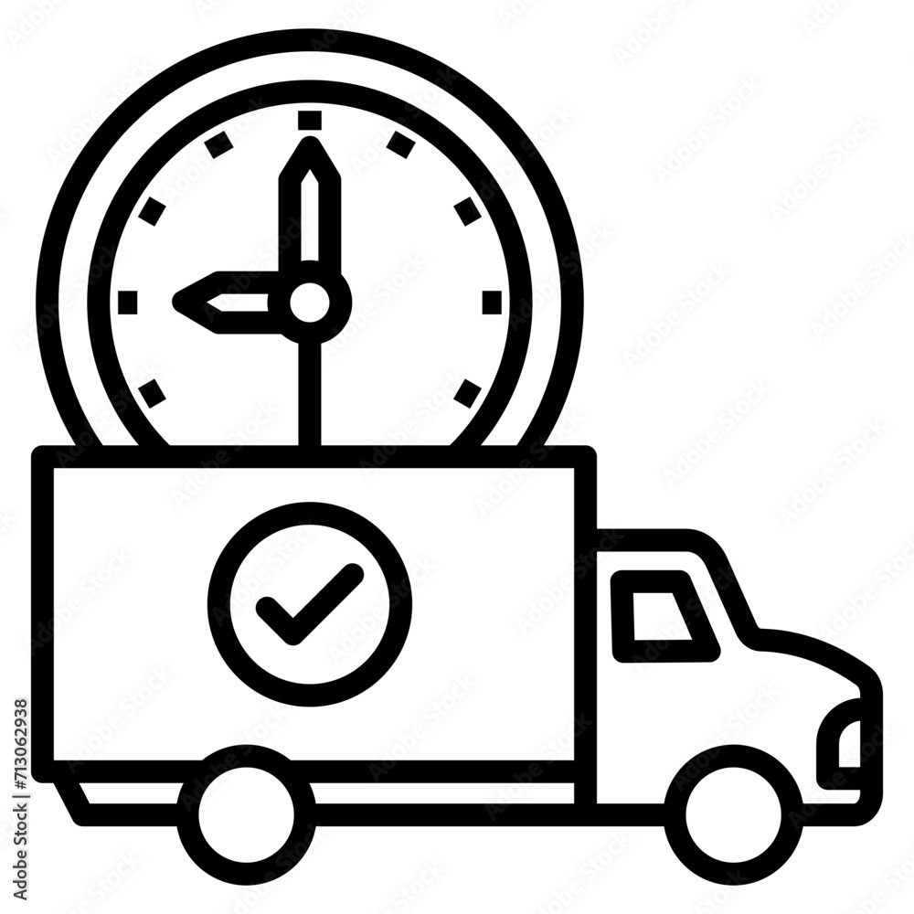 Delivery Time Design Elements Icons Delivery Time Design Elements Icons