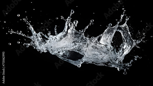 Super slow motion of splashing water