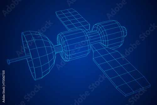 Space station communications satellite.