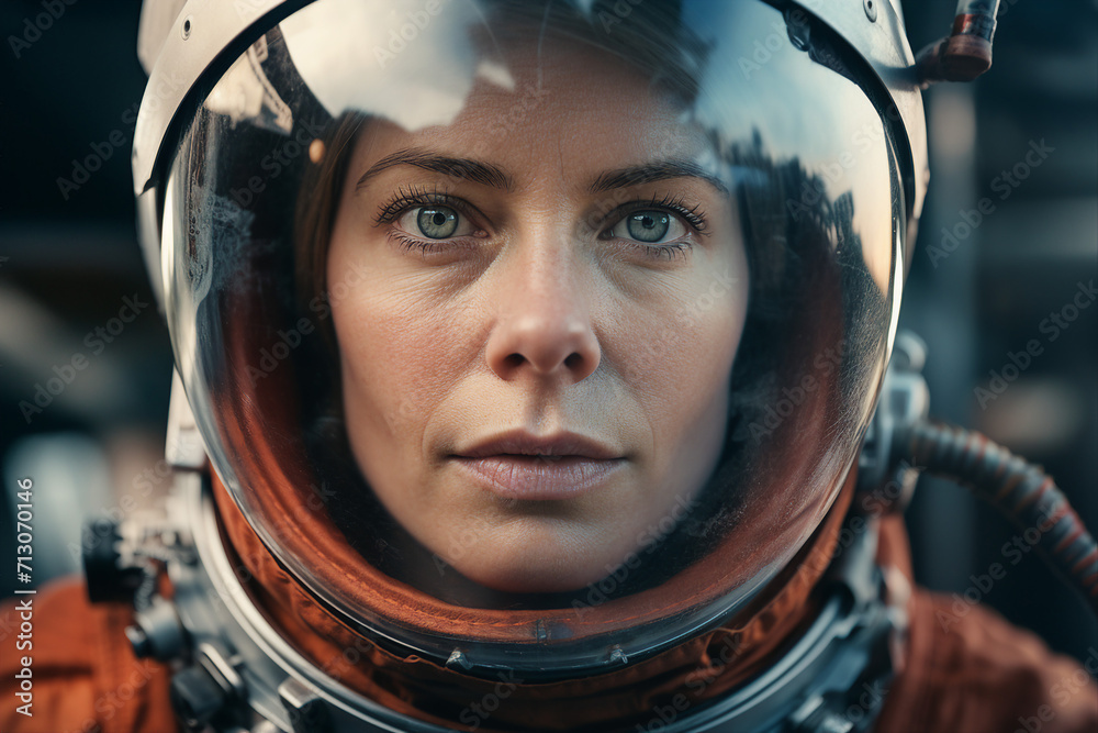Mankind exploring the space using astronaut protective suit Generative AI closeup futurism Mankind exploring the space using astronaut protective suit Generative AI closeup futurism