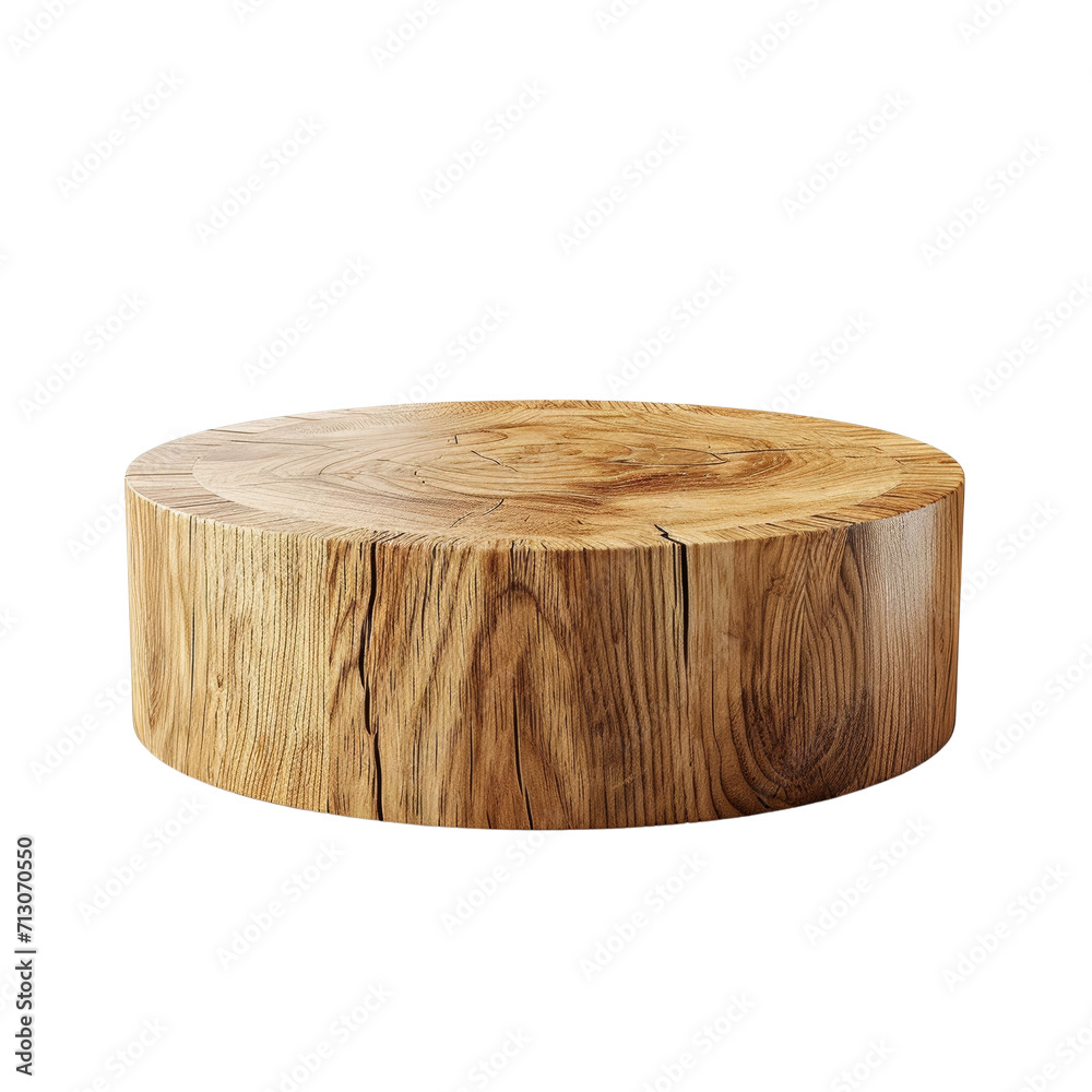 Round Wood Podium Pedestal Isolated on Transparent or White Background, PNG Round Wood Podium Pedestal Isolated on Transparent or White Background, PNG