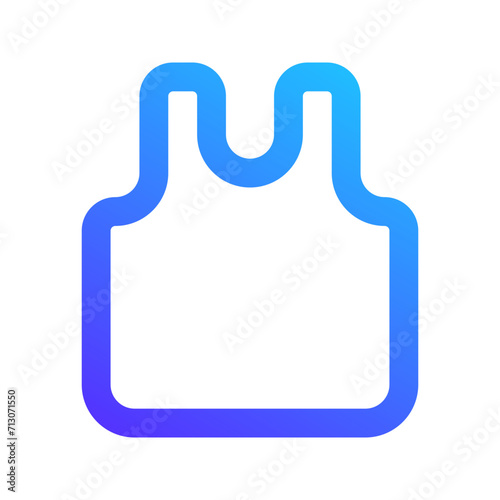 sleeveless shirt gradient icon