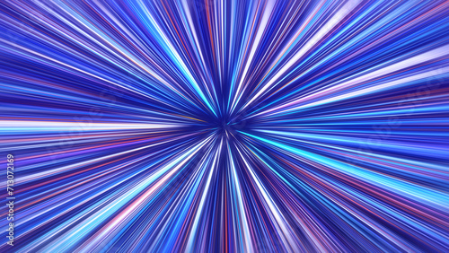 Blue speed force lights abstract background.