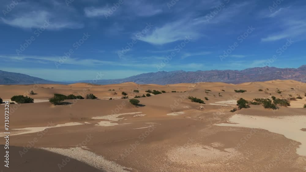 Sand dune desert in Death Valley National Park in Nevada and California, scenic landscape nature. Hot and dry tourist attraction. Sand dune desert in Death Valley National Park in Nevada and California, scenic landscape nature. Hot and dry tourist attraction.