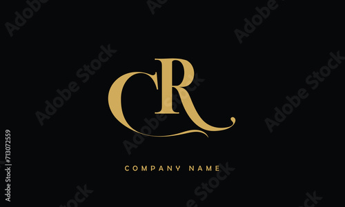CR, RC, C, R Abstract Letters Logo Monogram