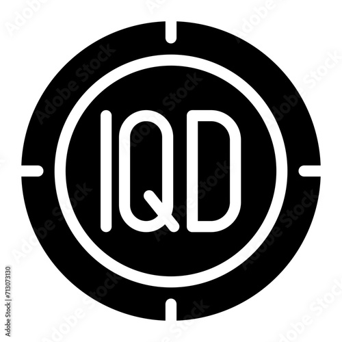 iraq coins icon vector graphic illustration for web, UI and App mobile design isolated on white background