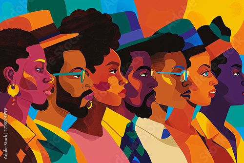 Black History Month illustration