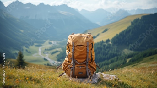 Backpack with Mountain View