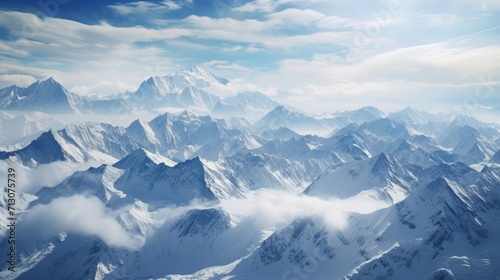 "Overhead View of Majestic Peaks in the Karakoram Range" © Andreas