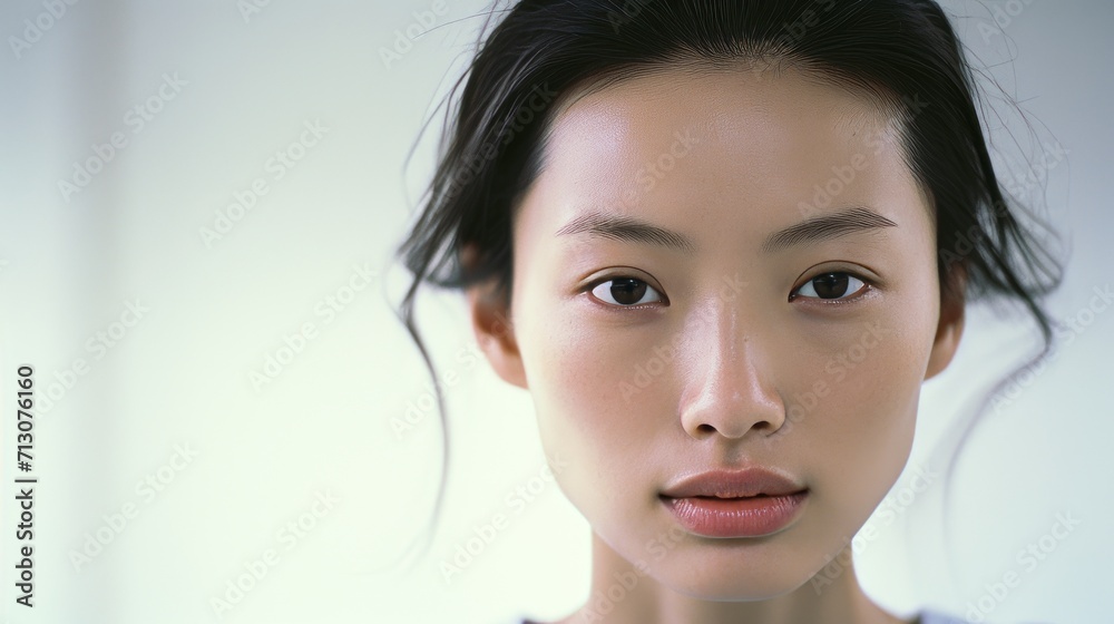 Thoughtful Korean Top Model Portrait Thoughtful Korean Top Model Portrait