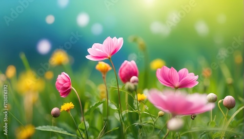 Spring flower plant grassland © WrongWay
