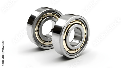 industrial bearings isolated on white background