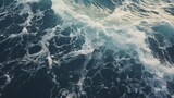 Tumultuous Ocean Waves During a Storm