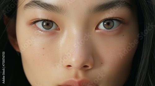 Expressive Eyes of Korean Woman