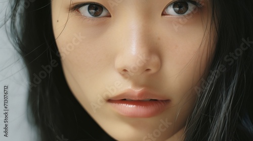 Expressive Eyes of Korean Woman