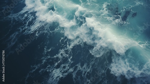 Tumultuous Ocean Waves During a Storm