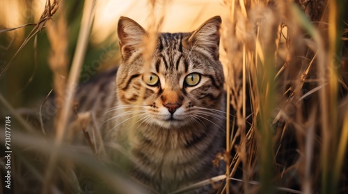 Stalking Predator in Golden Morning Light