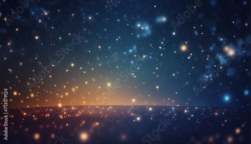 Starry sky scene. decoration with soft focus light and bokeh background