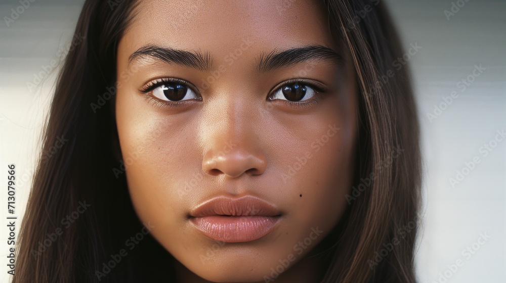 Determined Filipina Top Model Close-Up Determined Filipina Top Model Close-Up