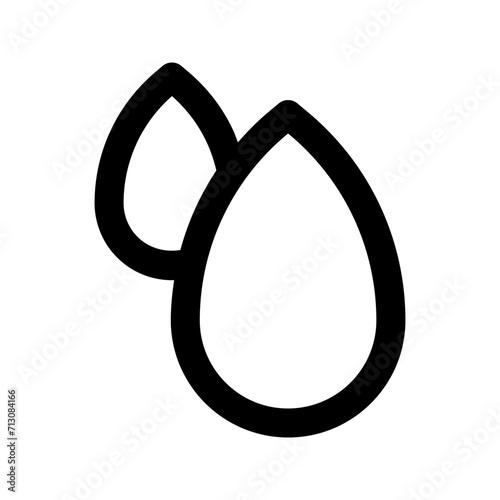 raindrop line icon
