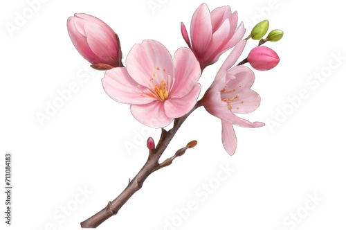 pink magnolia flowers © TAYYAB