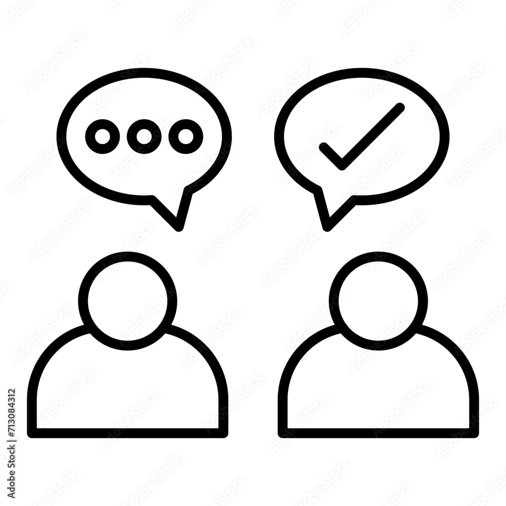 Communication line icon Communication line icon