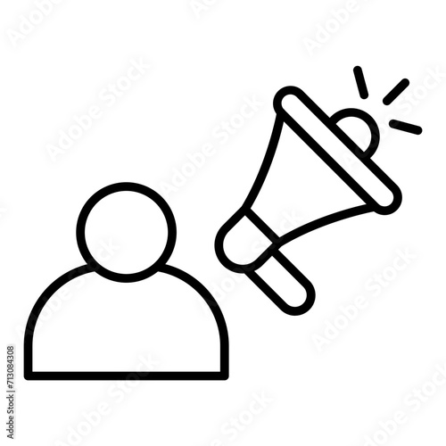   Advocacy line icon