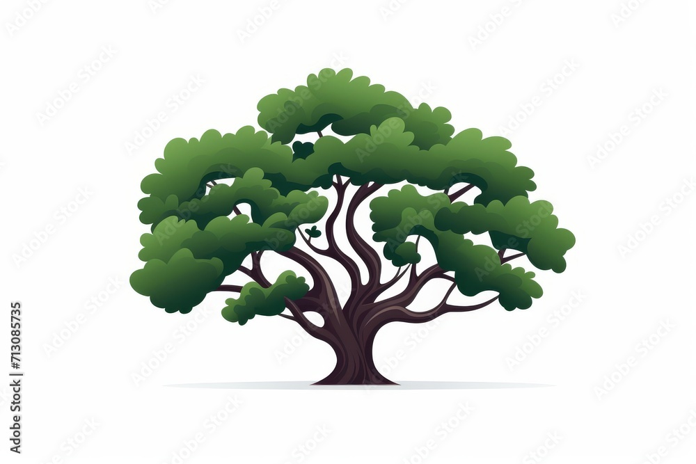 Obraz premium Tree icon vector on white background.Tree logo